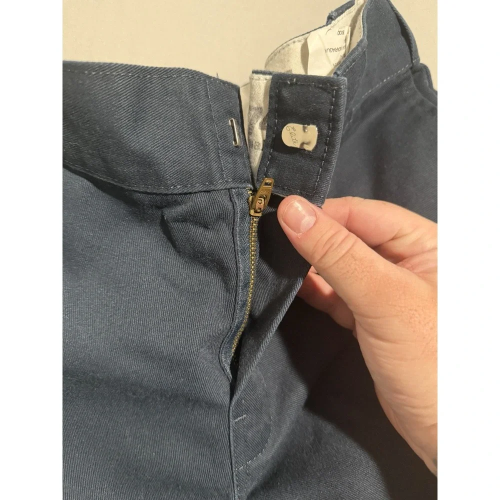 dickies 874 original fit, zip clasp fly, blue work pants. chinos, men's 28x29